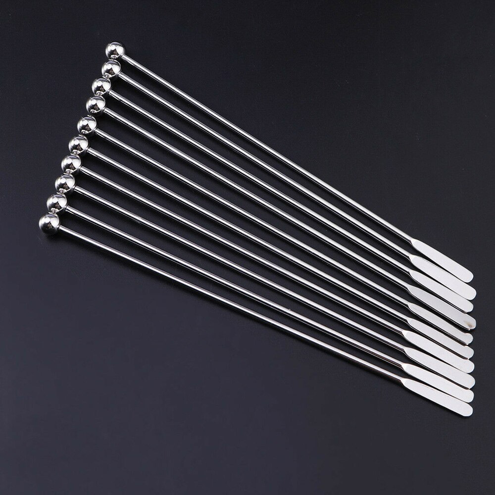 5pcs 19cm Stainless Steel Bar Mixing Cocktail Coffee Stirrers Cocktail Wine Mixer Sticks Bartender Tools