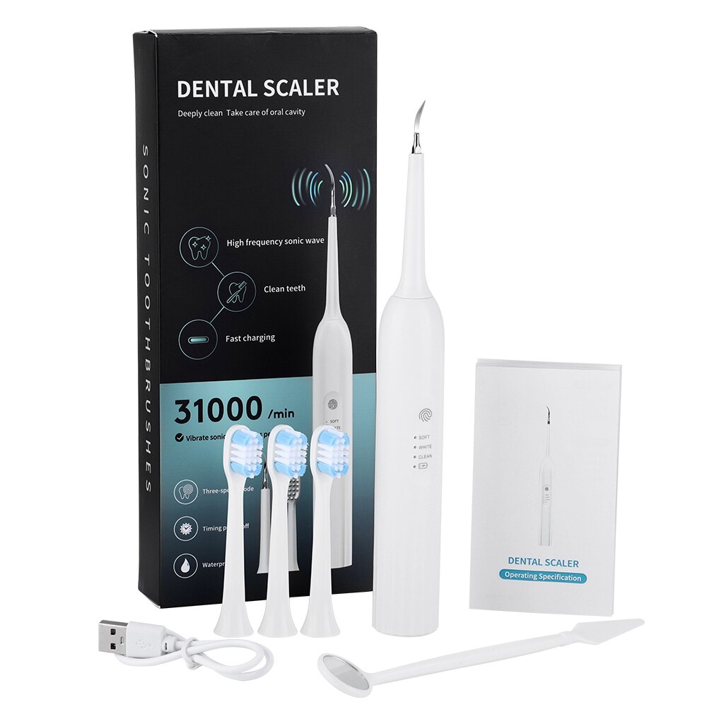 Cepillo de dientes eléctrico sónico para limpieza Dental, removedor de placa de sarro, raspador para blanqueamiento Dental