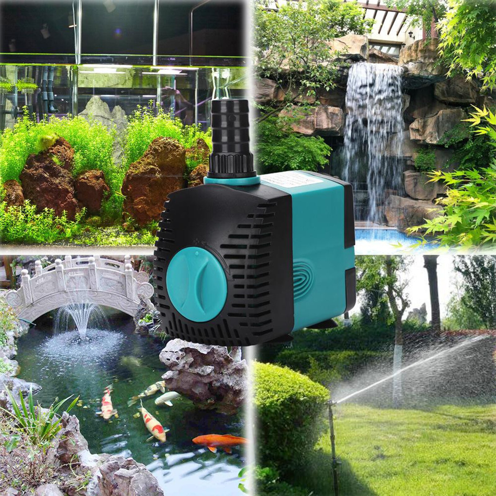 3/6/10/15/25W Ultra-Stille Dompelpomp Fontein Pomp Filter Visvijver aquarium Waterpomp Tank Fontein