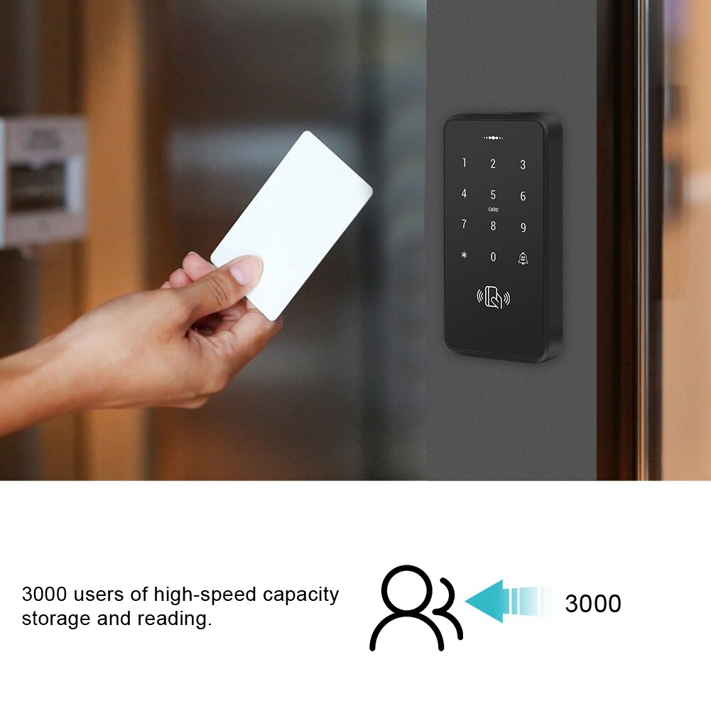 RFID 125KHz WG26/34 Access Control Kit 3000 Users Password Card Keypad Door Opener