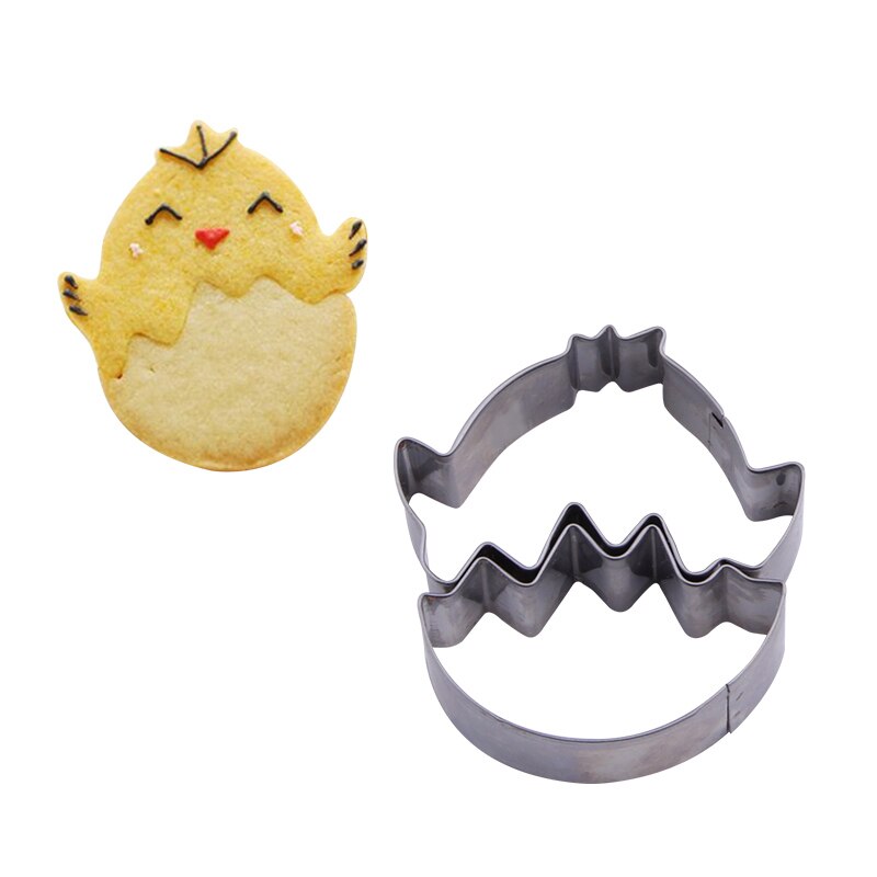 Metalen Cookie Cutters Kip Vorm Biscuit Gebak Druk Cutter Japanse Bakkerij Goedkope Keuken Gereedschap Keukengerei
