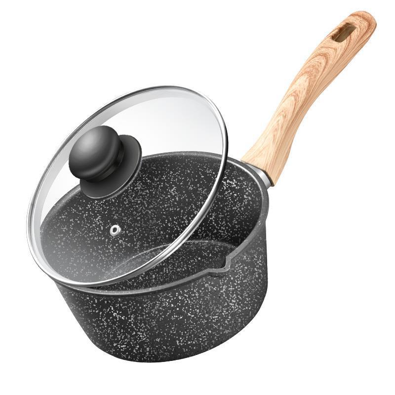 Milk Pot Non-stick Pot Home Baby Children's Food Supplement Pot Maifan Stone Pot Pot Milk Pot Soup Pot Cooker Frying Pan Wok Pan