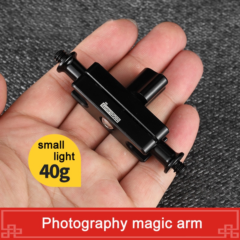 Blitz Magie Arm 360 drehen 1\4 "schraube männlichen Fotografie halterung Universal- Aluminium legierung licht Monitor Adapter praktisch Clip