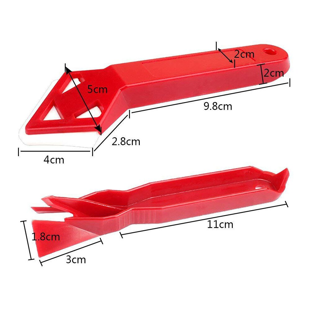 Silicone Window Door Glass Cement Scraper Tool Remover Silicone Spreader Spatula Plastic Razor Blade kitchen Accessories: B