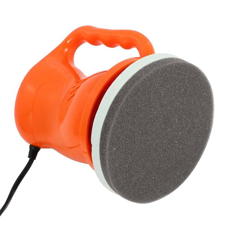 Car Polisher Machine Auto Electric Buffer Waxer Portable Polishing Buffing Waxing Sander Machine Kit Set Orange