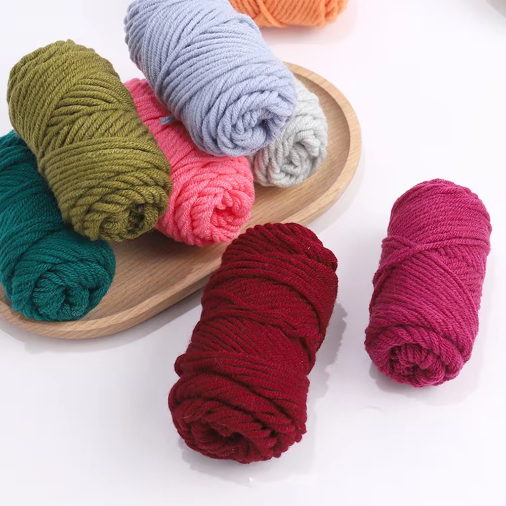 10 Colors Wool Yarns Wool Rolls DIY Poke Punch Needle Embroidery For Starter Craft Tools Set Handmade Woven Wool Tool