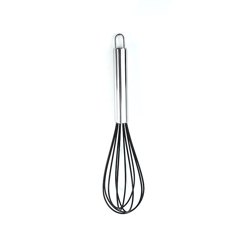 Silicone Spatula Turner Slotted spoon Ladle Spoon Spoon Spatula Spooula Spatula Basting brush Food Tongs Silicone Kitchenware: Black Whisk