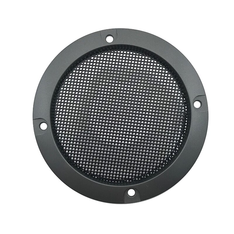 2Pcs 2/3 Inch Speaker Net Cover High-grade Car home mesh enclosure speakers Plastic Frame Metal iron wire Grilles Speaker: 2 inches / Gray iron