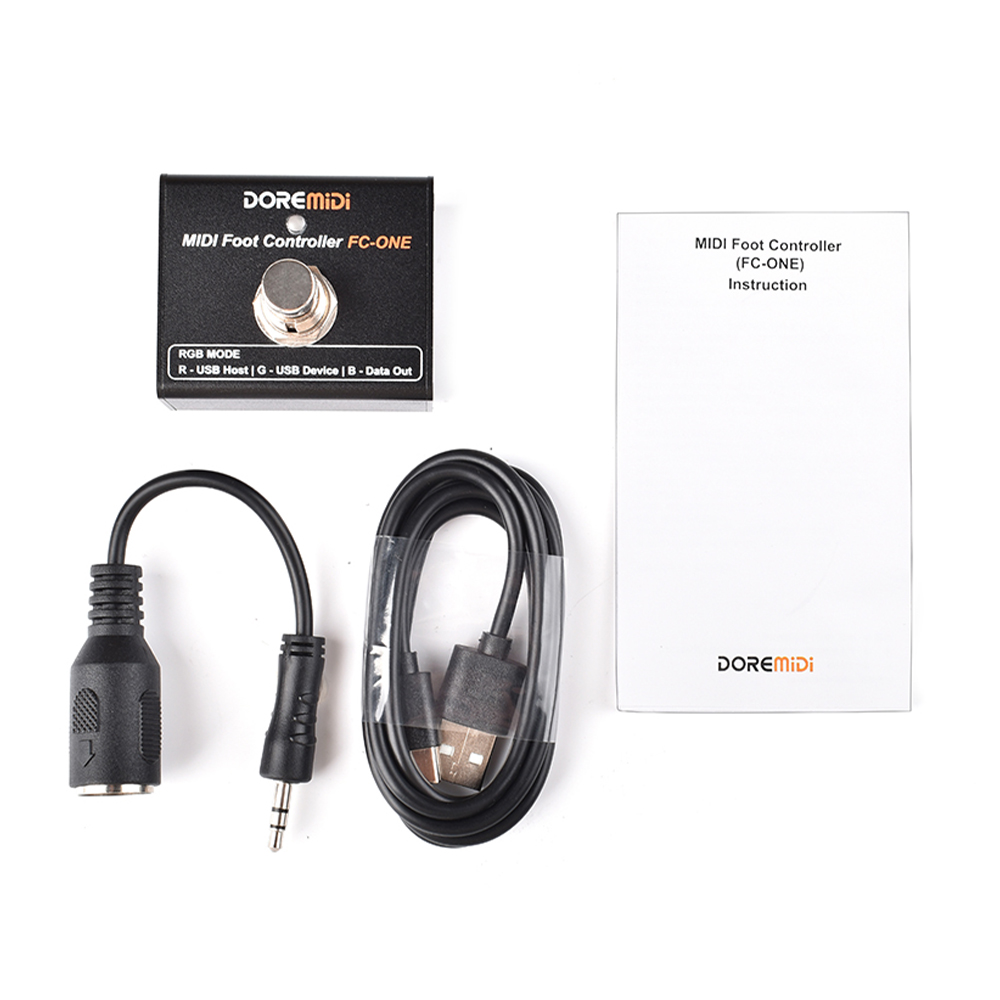 DOREMiDi MIDI Jalkakontroller - Plug and Play - MIDI-lähdöt - CC/PC/NOTE Viestit