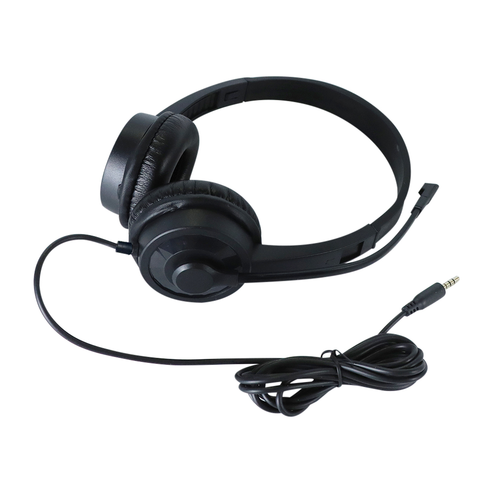 3.5Mm Universele Noise Canceling Head-Mounted Headset Bedrade Hoofdtelefoon Met Microfoon Voor Computer Usb Bedrade Headsets