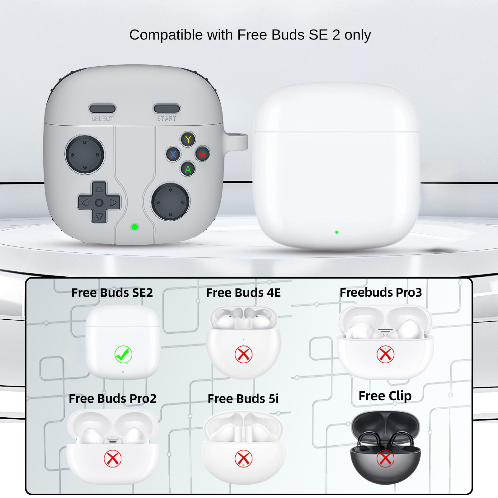 Beschermhoes voor Huawei Freebuds SE2-hoofdtelefoon, anti siliconen zachte hoes, gratis Buds SE 2-oortelefoonhoes