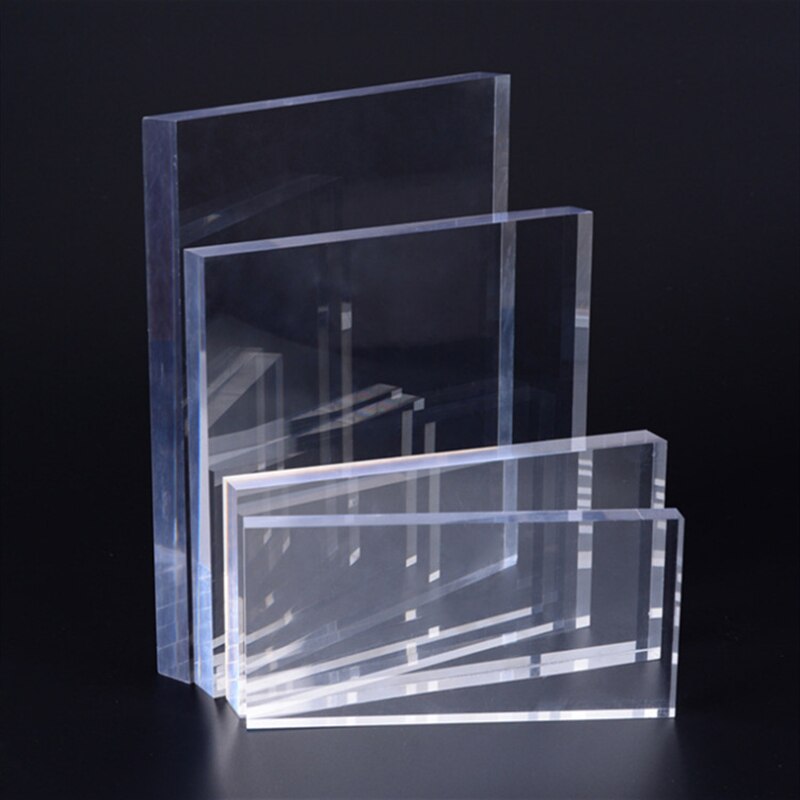 Placa de acrílico transparente, panel de plexiglás, señal de metacrilato de plástico transparente, espesor de proyector de pantalla artesanal de 1-9mm
