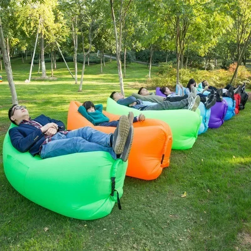 sofá inflable al aire libre Camping Festival de Música Cama inflable para adultos Cojín de aire Cojín de aire Sofá portátil