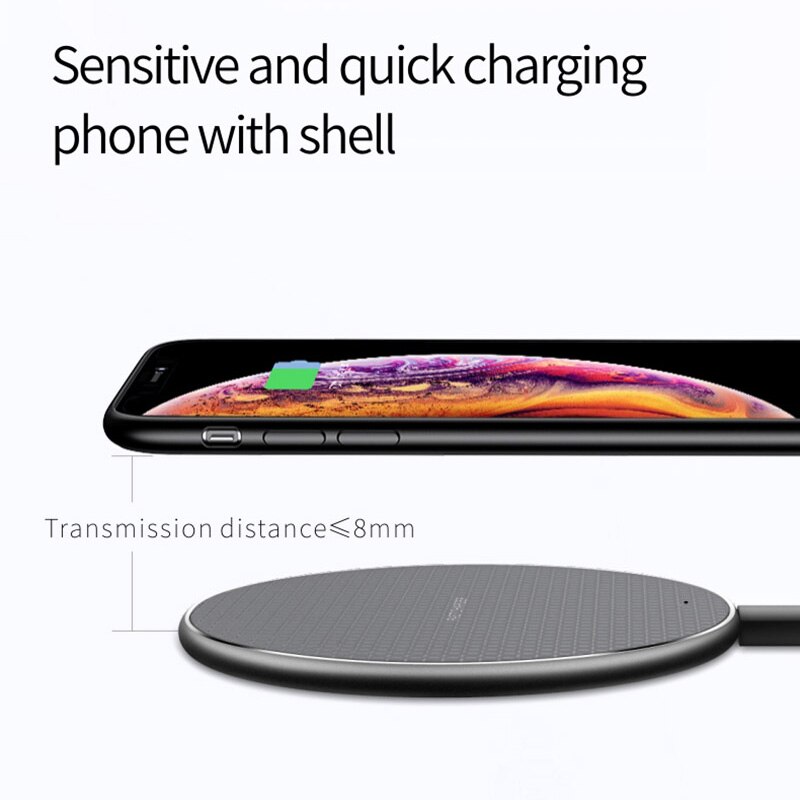 Qi Fast Wireless Charging for Samsung Galaxy S8 S9 S10 S20 Plus Ultra S10e S9+ S10+ 10W Qi Wireless Charger Soft TPU Case