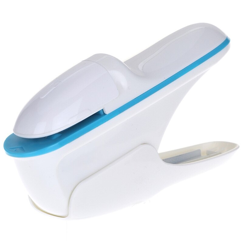 No Staples Nail Free Stapler Mini Cute Paper Book Binding Stapling Machine Stapleless Staplers Stationery Office Supplies: White