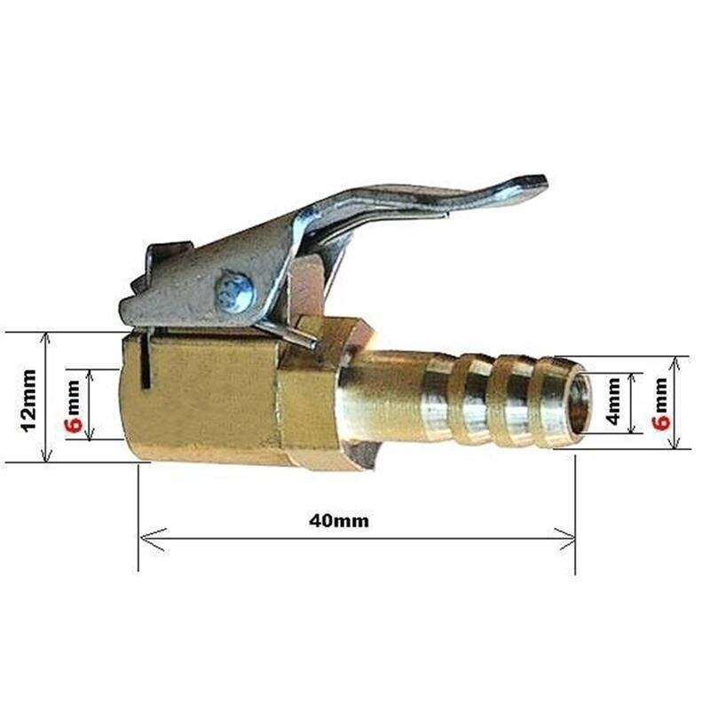 Car Tire Inflator Valve Connector Car Tire Wheels Tires Parts Wheels Tires Parts Clamp Brass Air Pump Chuck Clip
