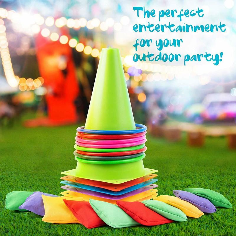 26 Pcs Outdoor Garden Carnival Games Kids Children All Ages Beach Summer Cones Party Park Fun Entertainment