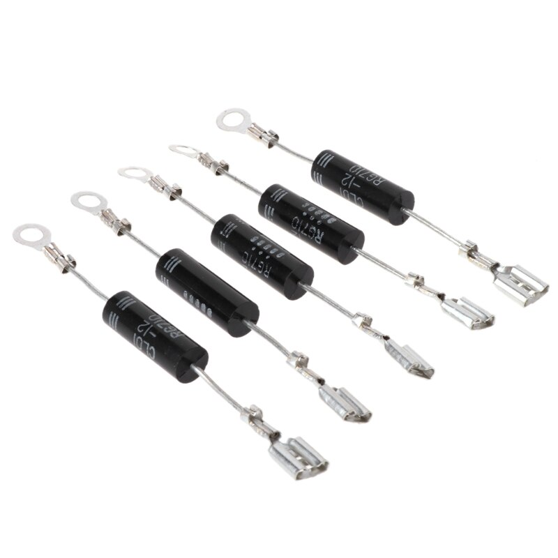 Rectificador de diodo de alto voltaje unidireccional, accesorios de horno microondas, 5 piezas,