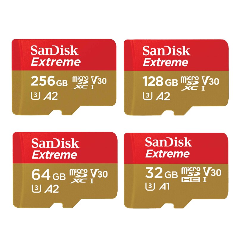 Karta pamięci SanDisk karta Micro SD C10 V30 U3 4K 32GB 64GB 128GB 256GB karty TF dla kamera na deskę rozdzielczą monitorowanie wideo Smartphone drony