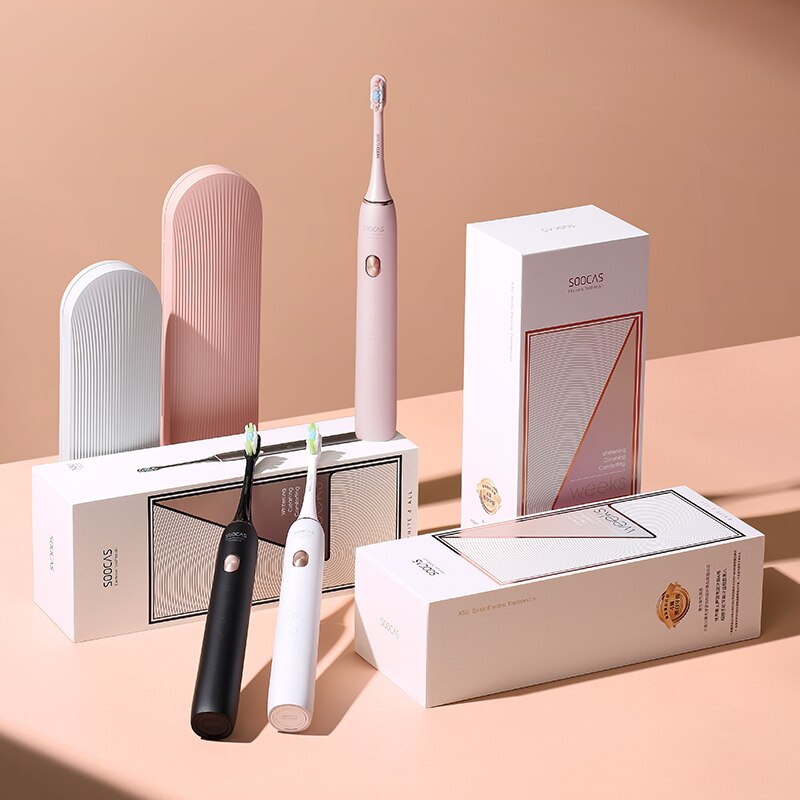 SOOCAS X3U – brosse à dents électrique ultrasonique, mise à niveau automatique, charge rapide, brosse à dents étanche pour adulte