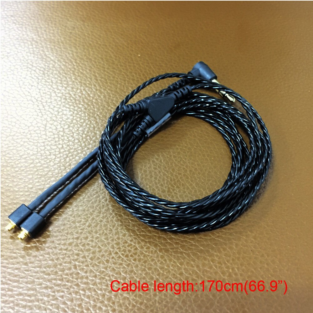 In-ear monitor kabel mmcx øretelefon kabel ledning iem kabel mmcx stik ledning længde 64 ''