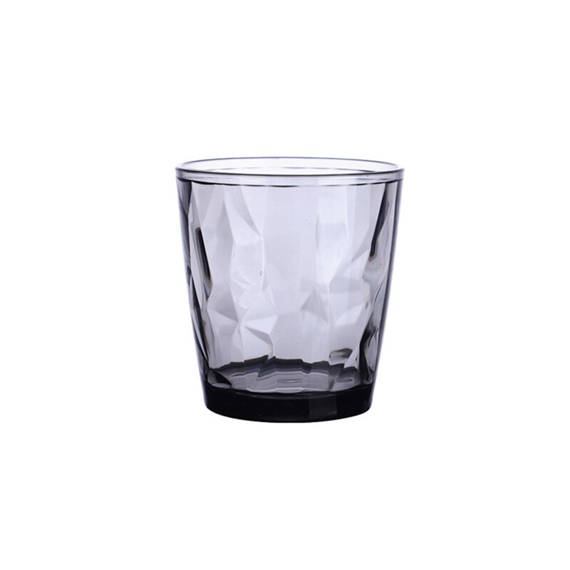 Acrylic Tumbler Acrylic Drinking Glasses Colored Plastic Tumblers Cups Glassware for Kids Unbreakable Restaurant Beverage Juice: Gray