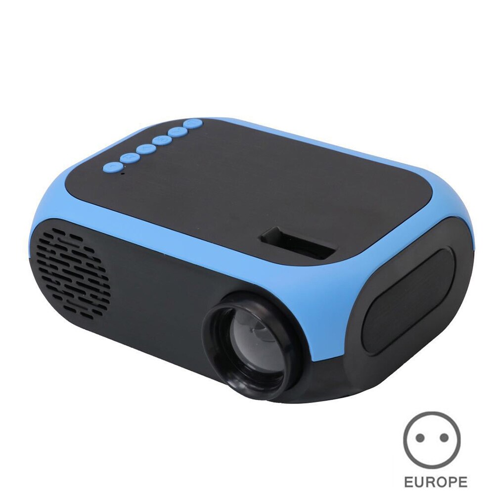 Proiettore LED HD 1080P Mini Home Theater portatile Cinema USB leggero AV HDMI dq-drop Projector proiettore для дома: Blue EU