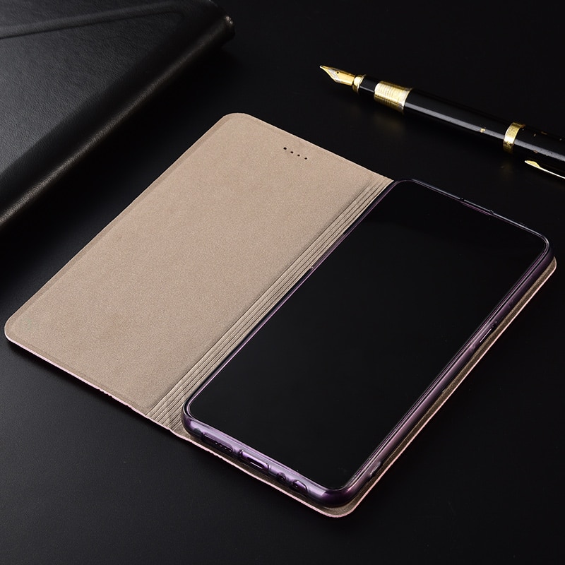 Case for Meizu M8 Plaid style Canvas pattern Leather Flip Cover for Meizu M8 Lite cases Coque