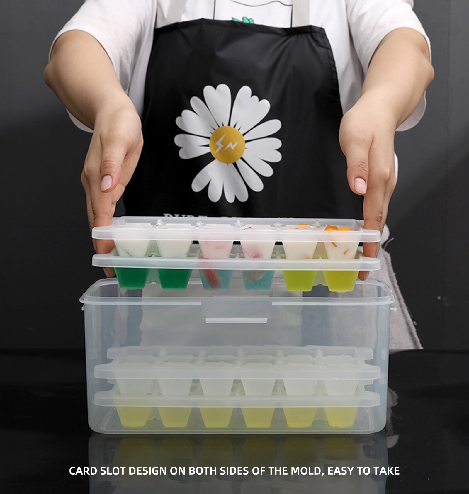 1/2/4 warstwy mrożjeden zamrażarka lodówka Whisky forma skrzynka tacka robić lodu kwadratowy domowej roboty koktajl podejmowania szybkie impreza