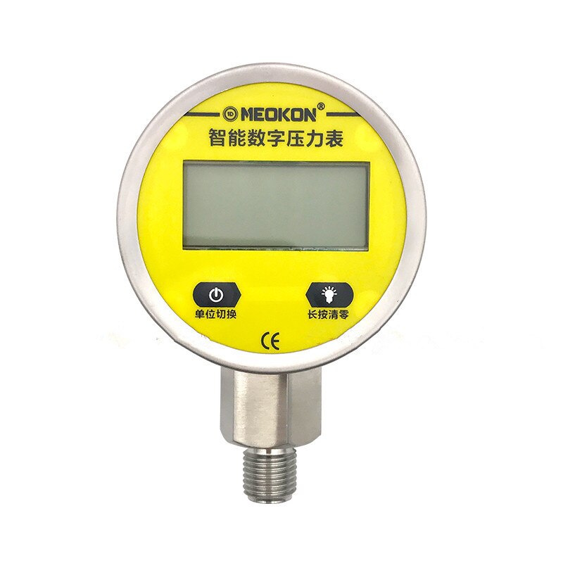 Manómetro digital inteligente de acero inoxidable, dispositivo electrónico de alta precisión para presión de agua, aceite y gas, 0.6Mpa-25Mpa
