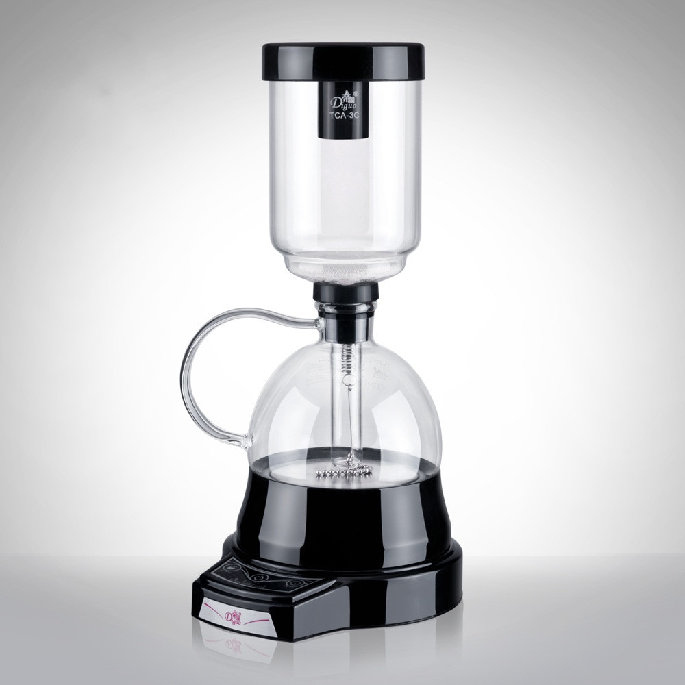 Cafetière électrique Siphon Style japonais 3 tasses machine à café sous vide infuseur goutte à goutte thé Siphon verre Pot filtre ue prise américaine