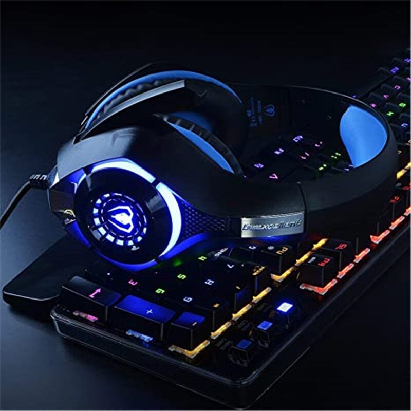 Gaming Headset with Noise Canceling mic, PS4 Xbox One Headset , Memory Foam Earpad for PC, Mac, Laptop, Mobile