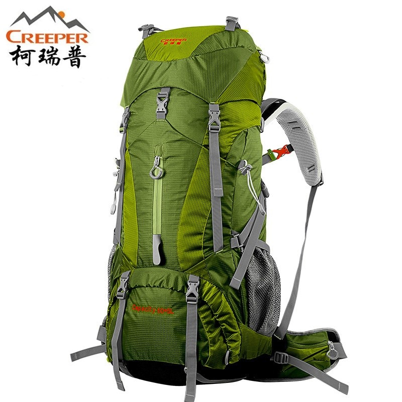 Creeper Impermeabile Professionale di Trasporto libero Zaino Telaio Interno Arrampicata Campeggio Trekking Zaino Alpinismo Bag 60 + 5L