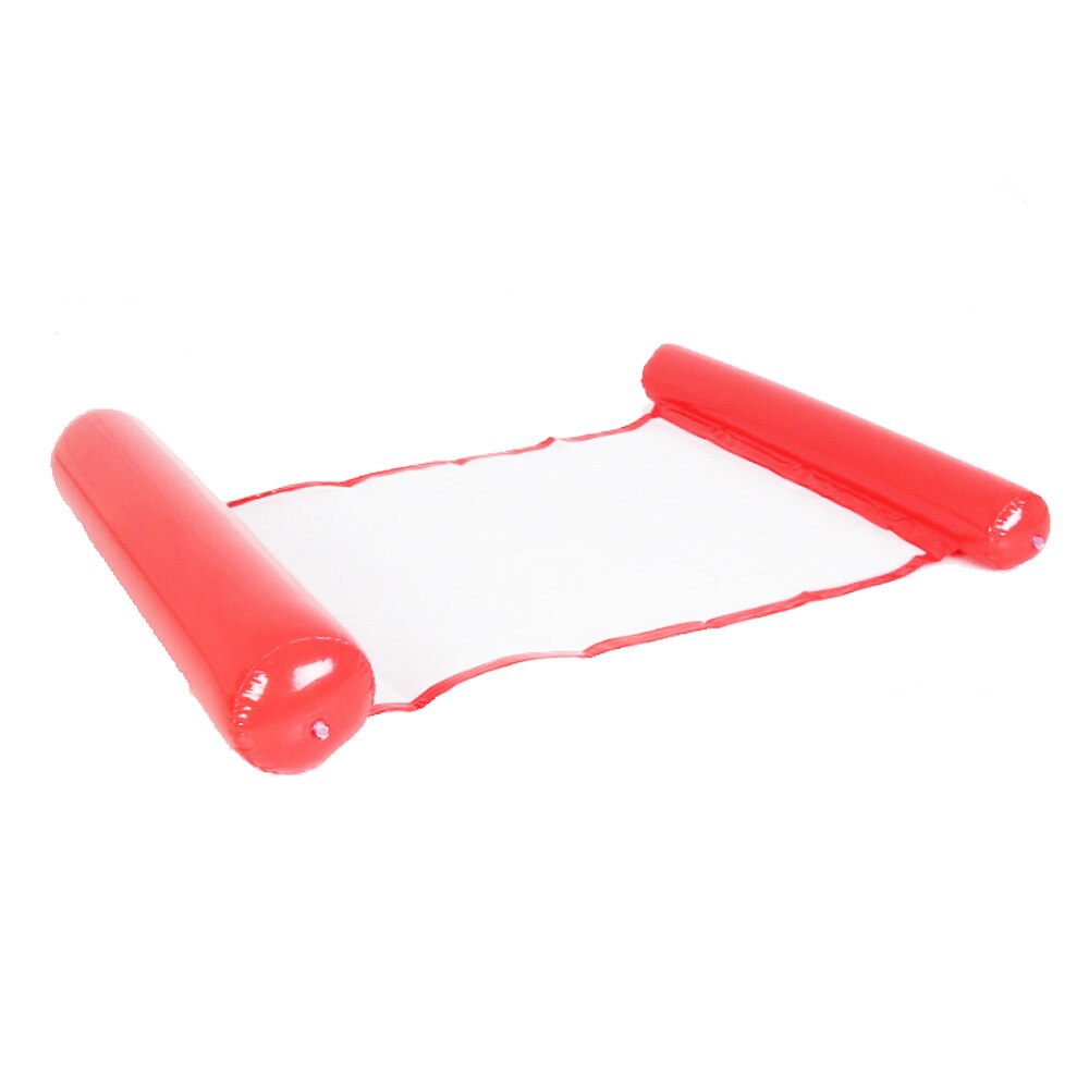 Estate PVC Gonfiabile Pieghevole Fila Galleggiante di Nuoto Piscina di Acqua Amaca Materassini E Gonfiabili Letto Spiaggia Sport Acquatici Sedia Sdraio: B-Red