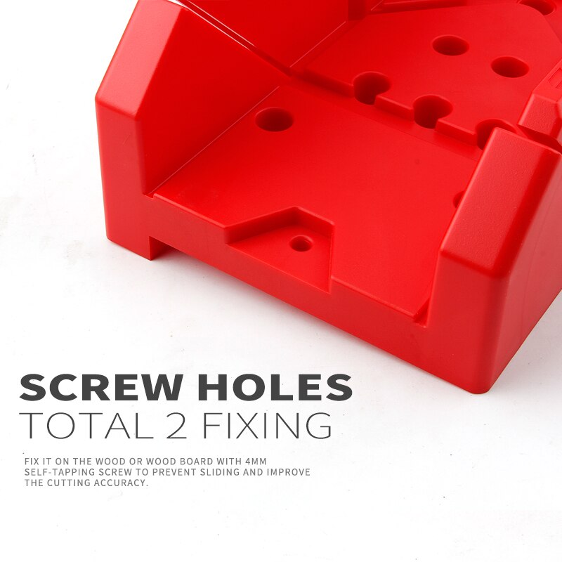 1pcs 12" Plastic Mitre Box Woodworking Clamping Cuts Miter Slots For Woodworker Woodcarver Carpenter