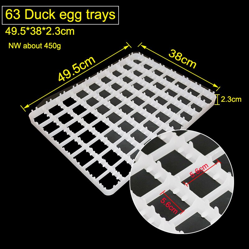 4 Pcs Incubator Egg Tray Chicken Duck Bird Ppigeon Egg Trays Hatching Plastic Tray Farm Animal Cages Accessories 4 Sizes