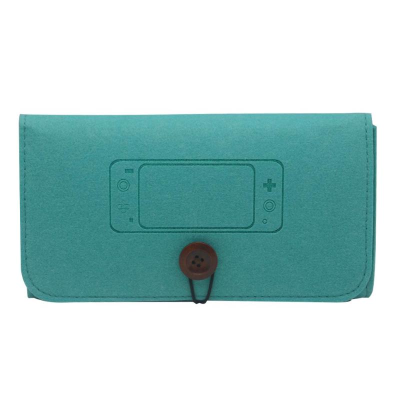 Fühlte Lagerung Weiche Taschen für Nintend Schalter Lite Konsole Spiel Zubehör Tragetaschen für Nintend Schalter NS Tragbare Fall Taschen: Blau
