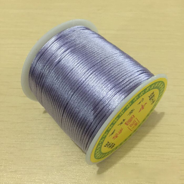 55m 1.5mm mjuk satin råttsvans siden makrame sladd nylon halsband smycken fynd vaxad sladd strängtråd för gör-det-själv armband: 9