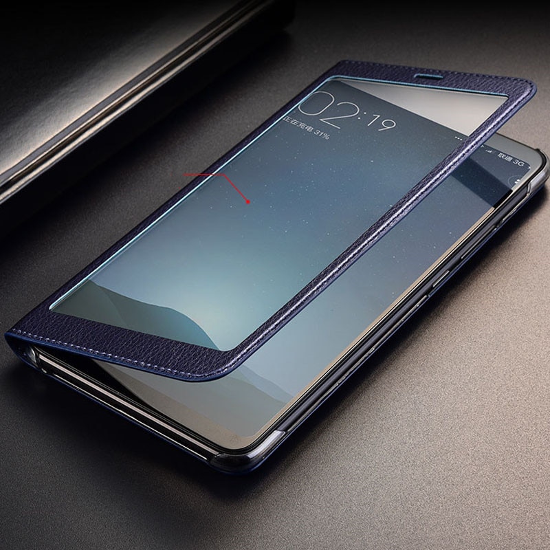 Für Xiao mi mi Max 2 Fall Max 3 Abdeckung Full View Fenster PU Leder Flip Abdeckung Funda Fall für xiao mi mi Max schutzhülle Tasche