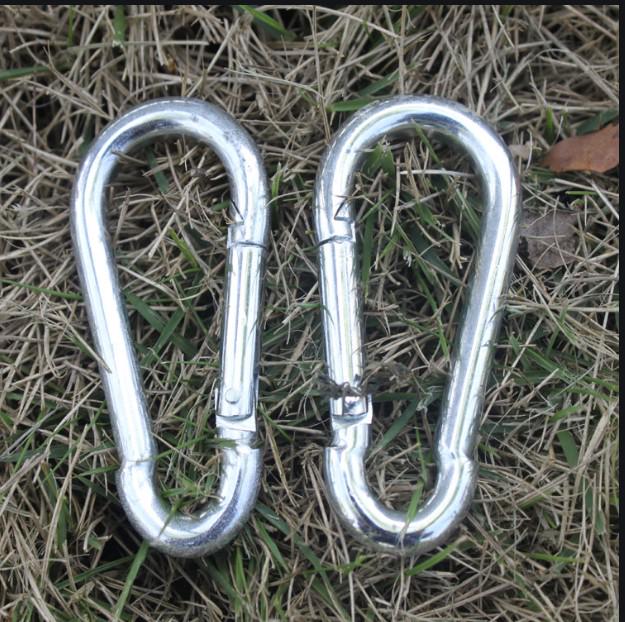 3/4/6m Family Courtyard Swimming Pool Triangle Fixed Oversized Waterproof Multifunctional Awning Canopy Home Garden Supplies: 3pcs Carabiner