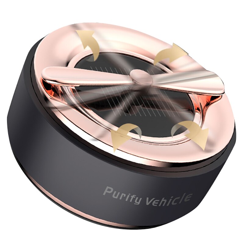 Solar fordon bil aromaterapi roterande solid luftrenare aromaterapi inuti bilen