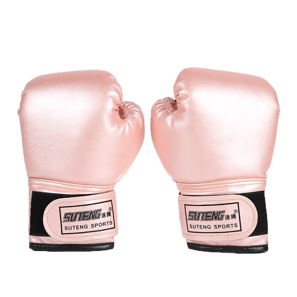 Guantes de boxeo para niños, manoplas de entrenamiento para golpear, Kickboxing, Lucha, Fitness, Protector de mano para niños de 3 a 12 años: Morado