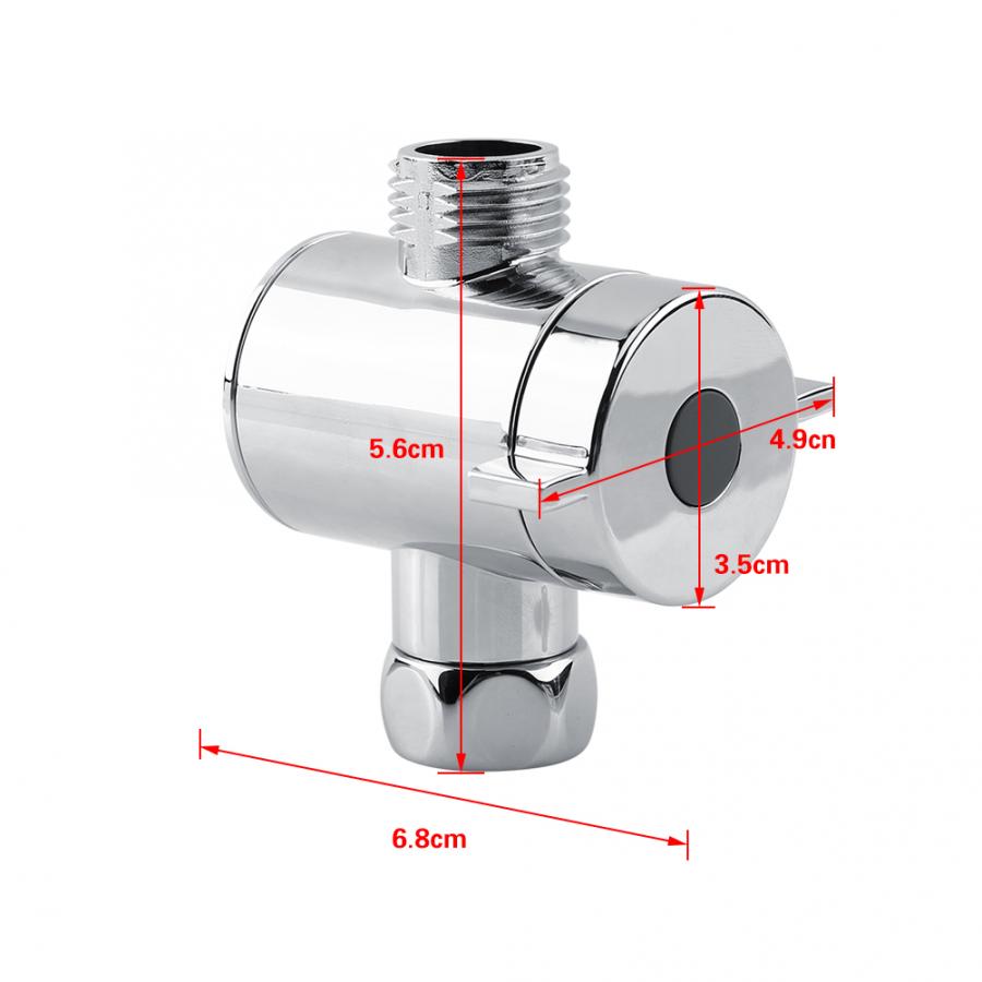 G1/2 "3 voies té connecteur pomme de douche inverseur Valve pour toilette Bidet douche eau séparateur pour toilette Bidet