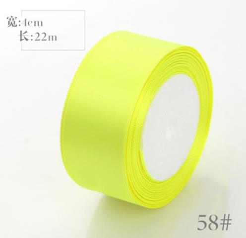 Corde d&#39;emballage en couleur 22m, largeur 4cm, ruban, cerclage de ballon, gif t, corde de fleurs, sangle lisse et brillante: Bright yellow