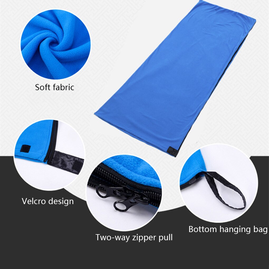 Ultralichte Polar Fleece Slaapzak Draagbare Outdoor Camping Tent Bed Reizen Warme Slaapzak Liner Hotel Isolatie Liner