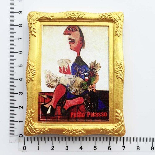 Fransk spansk abstrakt maler picasso maleri køleskab magnet turist souvenirs magnetisk køleskab klistermærker samling: 2