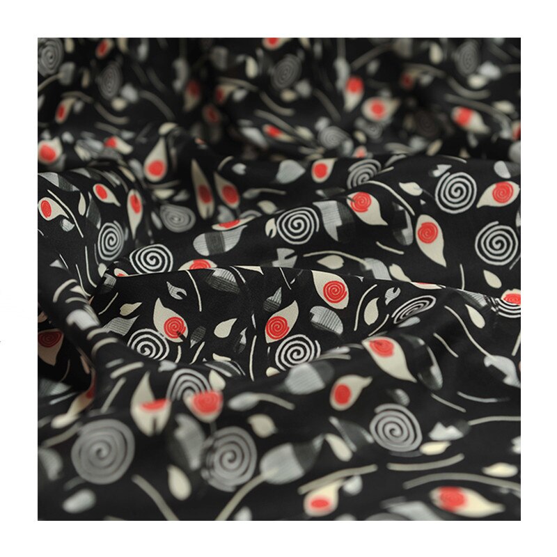 Mulberry silk double joe fabric cloth per meter 19mm wide 113cm soft clothing dress shirt fabric for women express