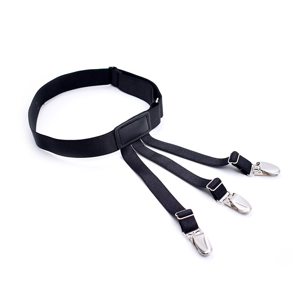 Camicia da uomo Soggiorno Giarrettiere Cintura Cinghie elastiche regolabili per porta camicia Mantieni la camicia nascosta in camicia antiscivolo tucker Bretelle per le gambe