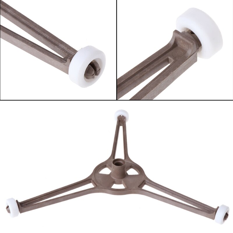 MOLF-bandeja triangular de plástico para horno microondas, soporte para placa plana de vidrio de 24,5 cm