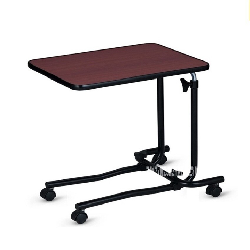 LQX-070005 Detachable Side Table Portable Dining Table With Wheels Simple Movable Laptop Desk Patient Care Adjustable Height